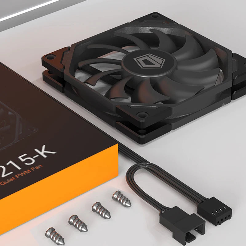 High-Performance 4-Pin PWM Chassis Cooling Fan with Smart Temperature Control, 80x80x10mm / 90x90x15mm