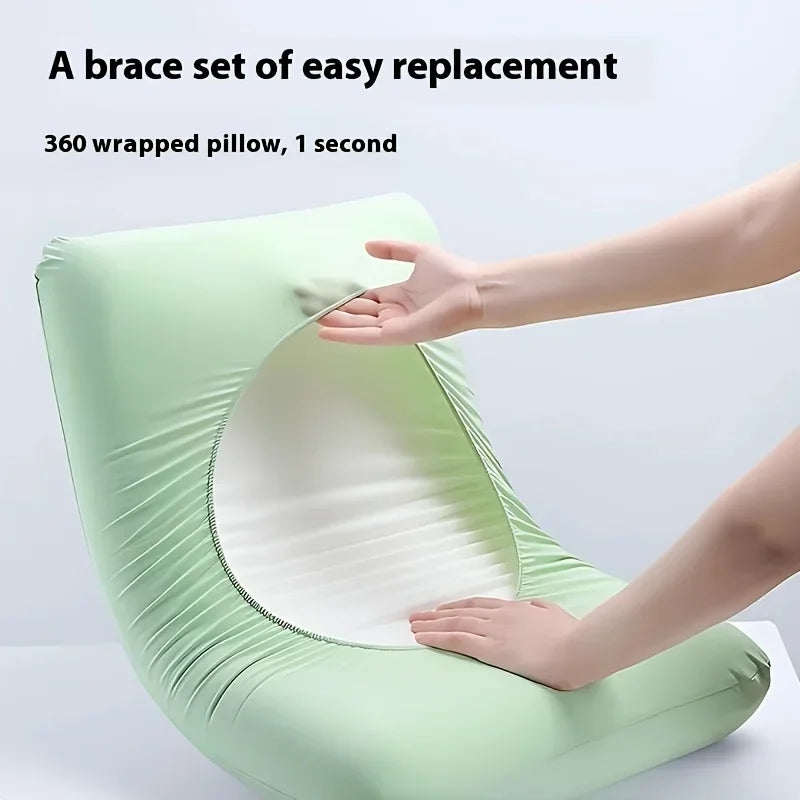 4Pcs Soft Disposable Travel Pillowcases Non-Woven Fabric Hand Washable Suitable for Hotels Beauty Salons Travel Outdoor Camping