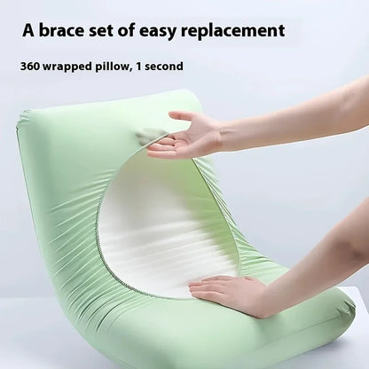 4Pcs Soft Disposable Travel Pillowcases Non-Woven Fabric Hand Washable Suitable for Hotels Beauty Salons Travel Outdoor Camping