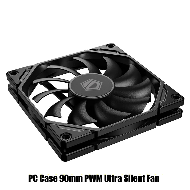 High-Performance 4-Pin PWM Chassis Cooling Fan with Smart Temperature Control, 80x80x10mm / 90x90x15mm