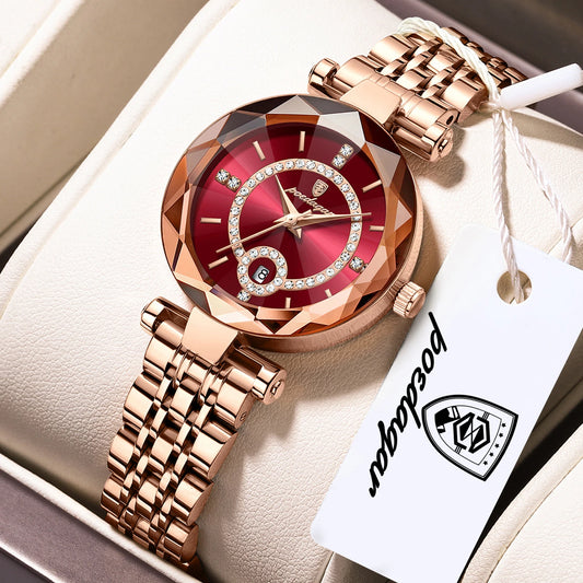 High Quality Exquisite Wristwatch for Woman Waterproof Stainless Steel Date Quartz Ladies Watch Elegant Women'S Watches