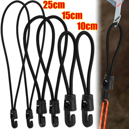 10/15/25Cm Elastic Bungee Cord Set Tied Rope High Elasticity Luggage Straps Rope for Bikes Tie Downs Camping & Cars Cord Tie